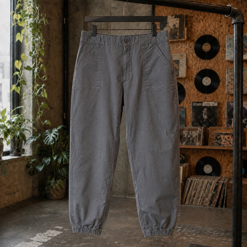 Eddie Bauer Gray Ripstop Cargo Joggers‎ Women 14 Utility Gorpcore Pants
